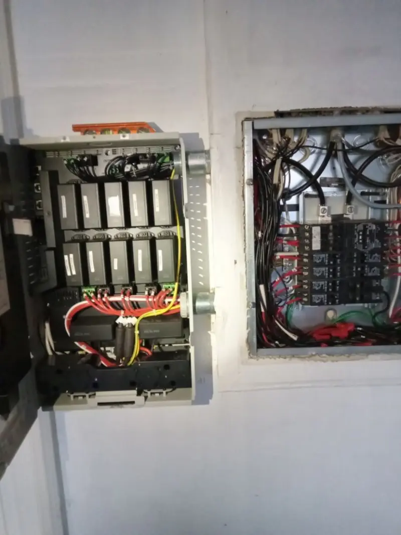 Electrical panel upgrade completed for Security Camera Wiring in Applewood